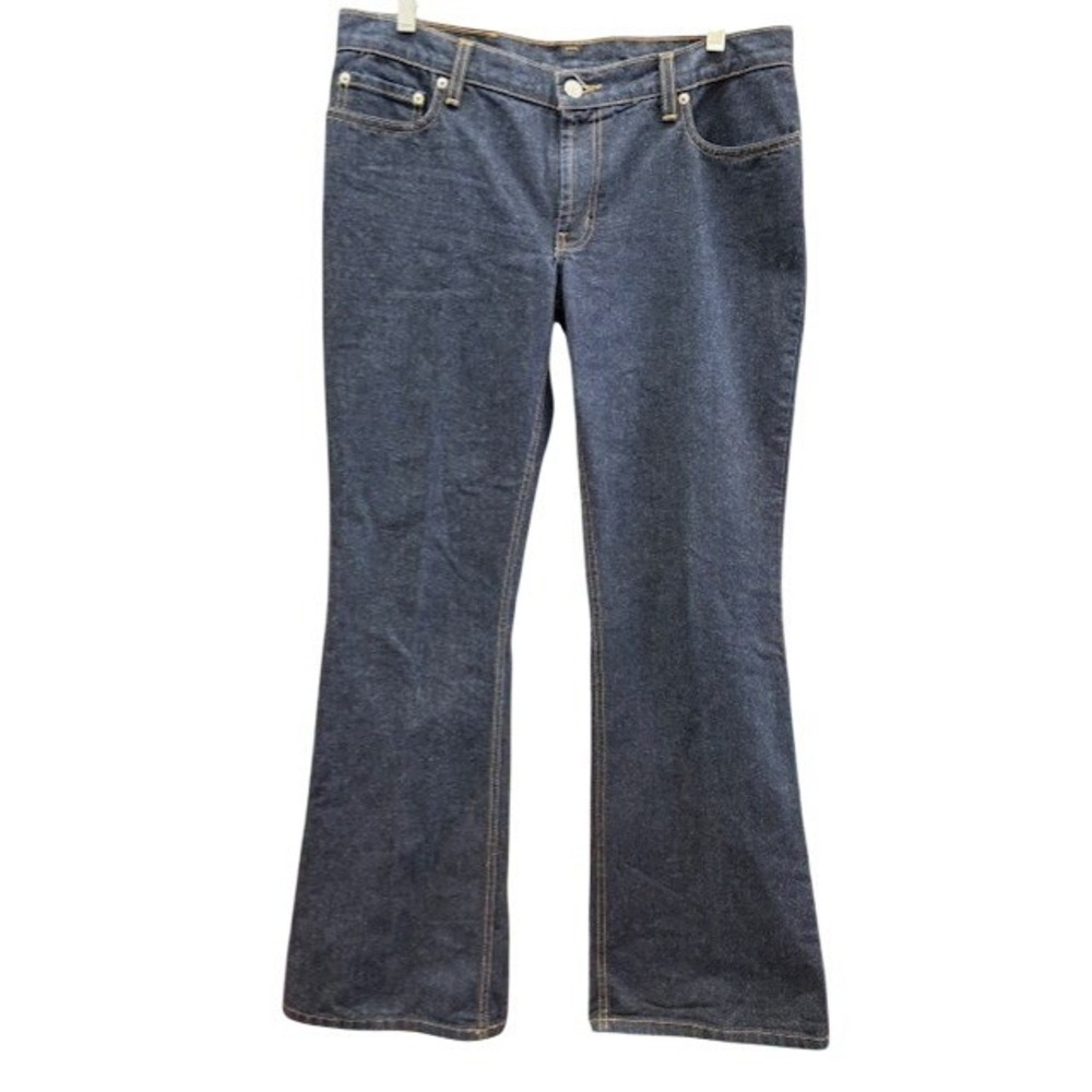 Polo Jeans Co Ralph Lauren‎ Women Dark Wash Hipster Flare Jeans Size 11/12 X 32
